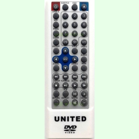 Пульт UNITED WS-918 akai (DVD 7074, 7075, 7077 ) оригинал