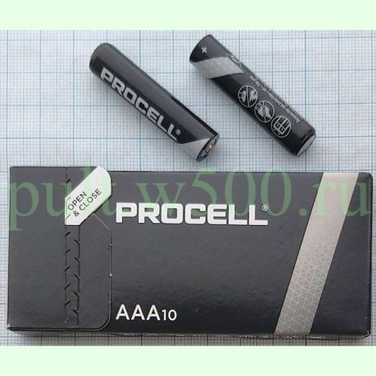 Батарея LR03, AAA  DURACELL PROCELL ( 10BOX ) цена за 1шт.