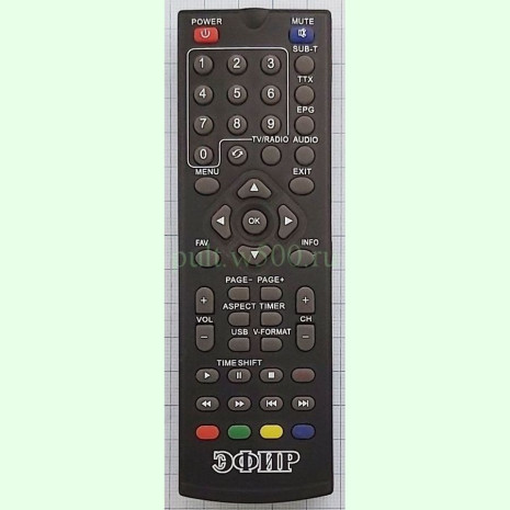 Пульт ЭФИР HD-555 (DVB-T2) аналог