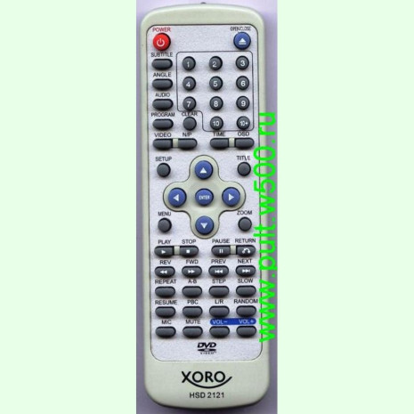 Пульт XORO HSD 2121(DVD)аналог IRC
