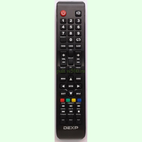 Пульт DEXP CX509-DTV, 16A3000 с кл. REC  Rubin, Doffler (LCD 19A3100 ) оригинал
