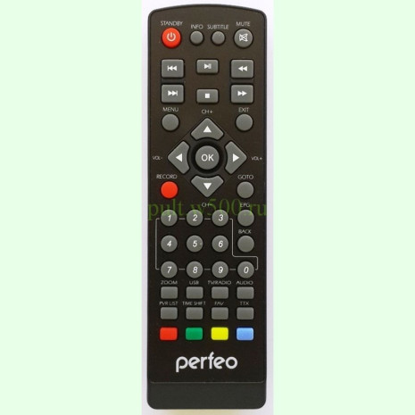 Пульт Perfeo PF-120-1 версия 1 (DVB-T2) аналог