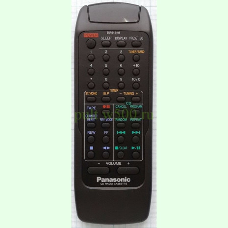Пульт Panasonic EUR642195 (CD RADIO CASSETTE RX-E300 ) оригинал